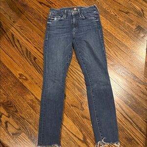 MOTHER The Looker ankle fray